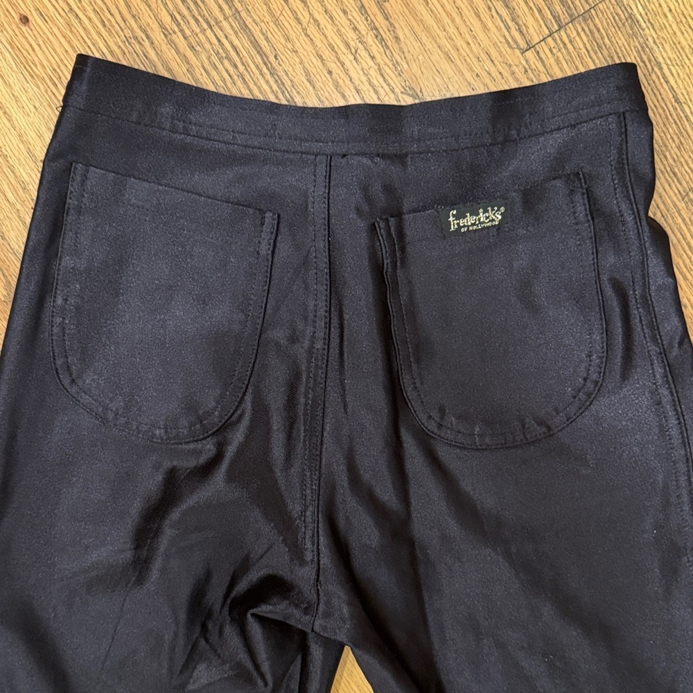 Vintage Frederick's of Hollywood Women's Black Straight Leg Pants - Picture 9 of 14